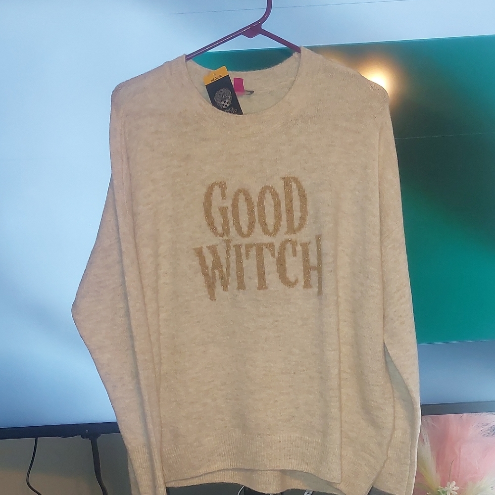 Vince Camuto Cream 'Good Witch' Sweater